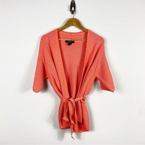 Weekend Max Mara Coral Knit Belted Cardigan